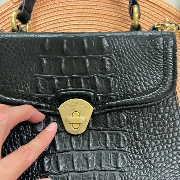 Brahmin crossbody body leather bag - Picture 6 of 16